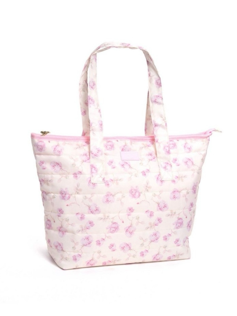 LoveShackFancy x Target - Yoobi Ribbon Rosa Quilted Tote Bag Sterling Dusk